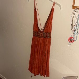 Kimchi Blue orange mini dress, size m